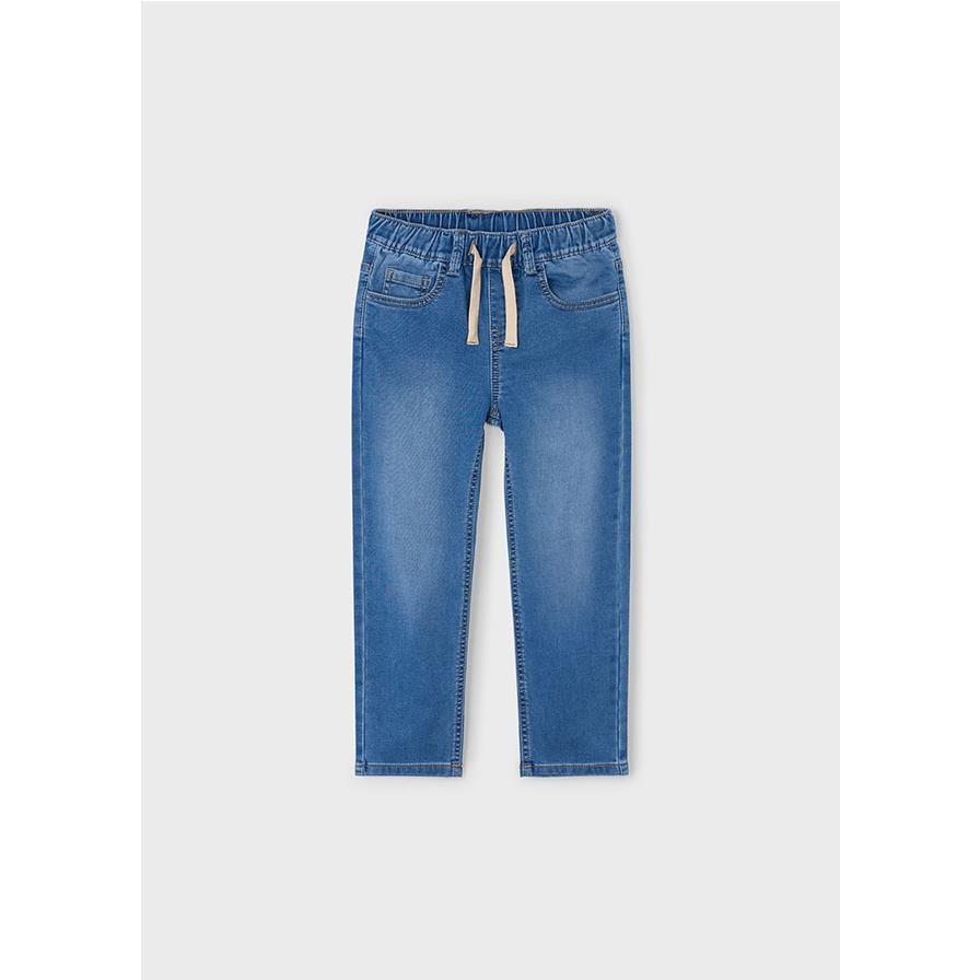 Mayoral - Pantalón soft denim jogger para niño, corte deportivo cómodo y elástico, ideal para uso diario en ropa infantil