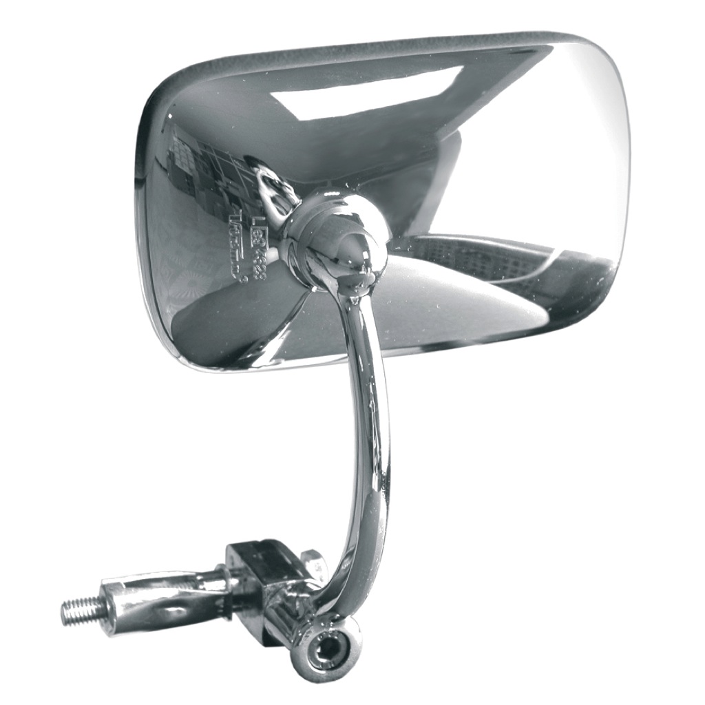 Espejo Retrovisor Izquierdo Tipo Oem Para Moto - Cromo - Homologación Ce - Montaje En Puño E296