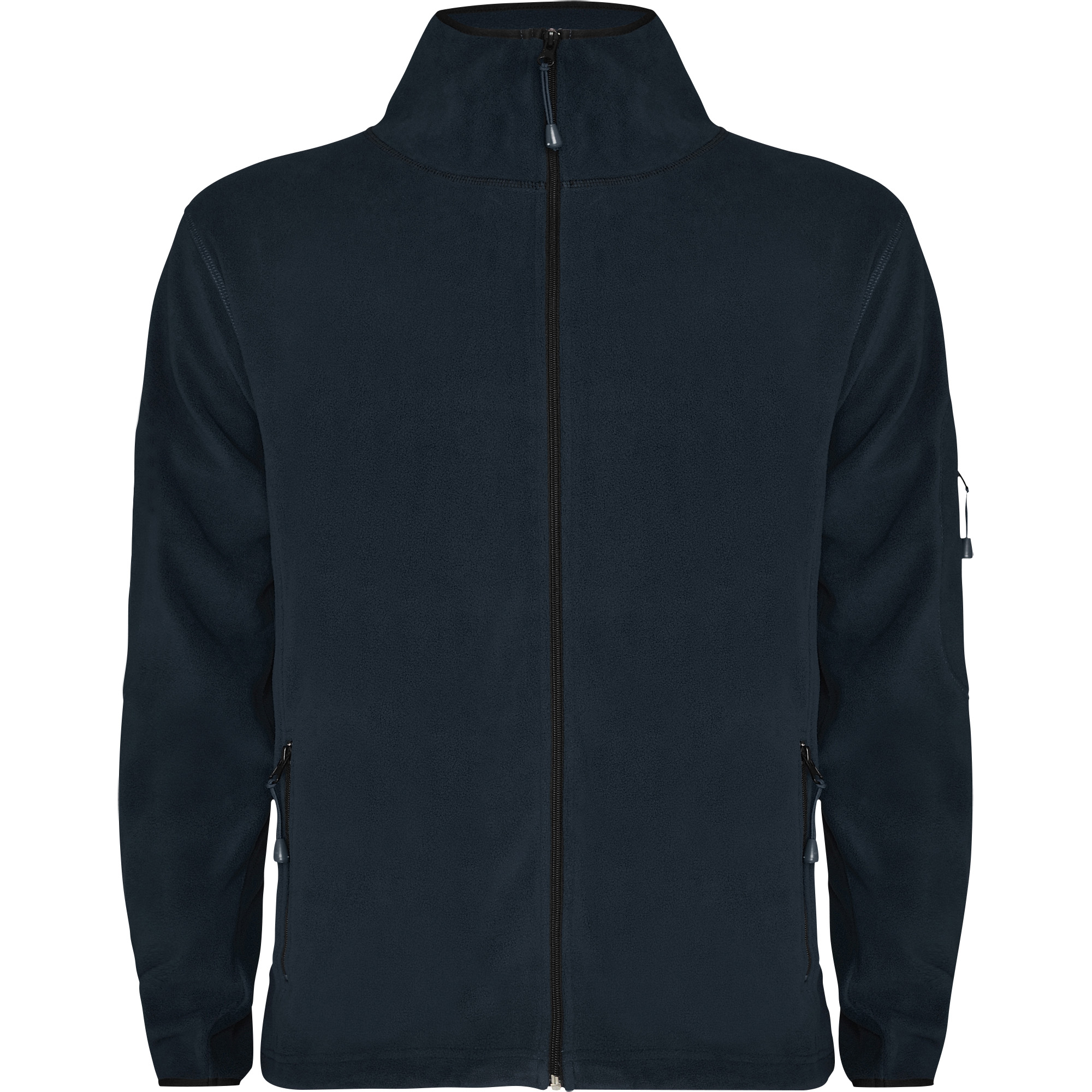 Chaqueta Micropolar ROLY-LUCIANE Hombre  Cuello Alto  Manga Larga Ribetes en Contraste  Bolsillo con Cremallera  100% Poliéster 300g/m²