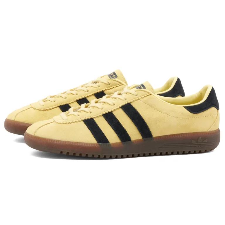 Adidas Bermuda Powder Yellow, Core Black & Grey Three