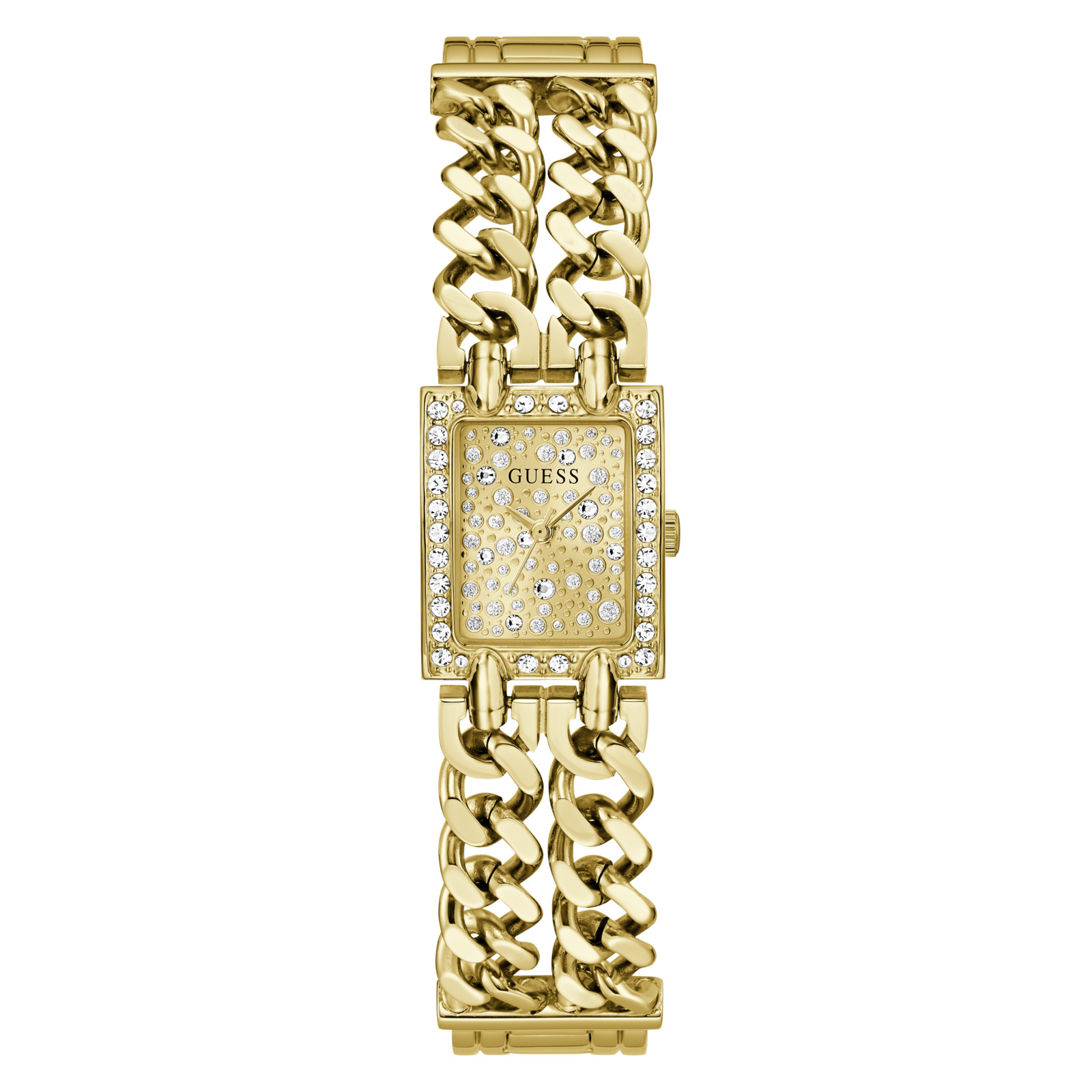 Guess Reloj Mujer Caja De Acero Pulsera Acero De Color Dorado Resistente Al Agua 3 Atm Gw1113l2
