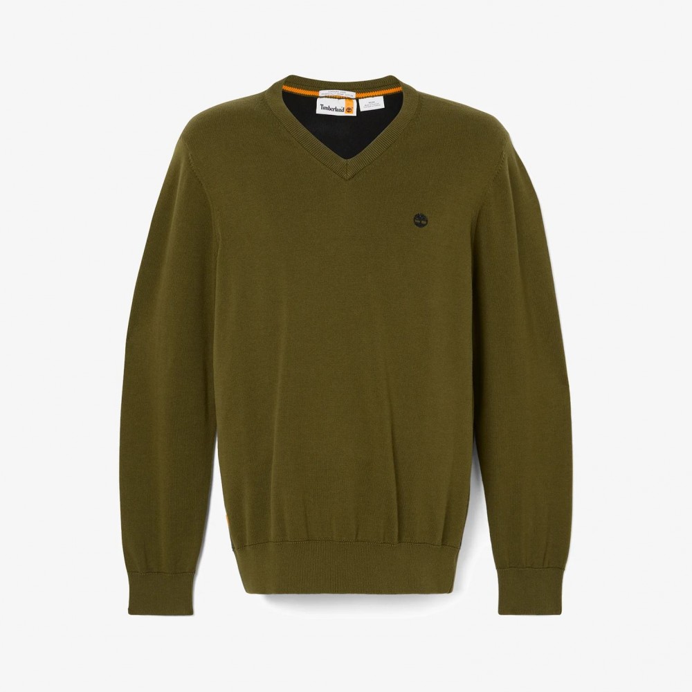 Jersey Cohas Brook con cuello en V, Marca Timberland, Variedad de Tallas y Colores, Para Hombre