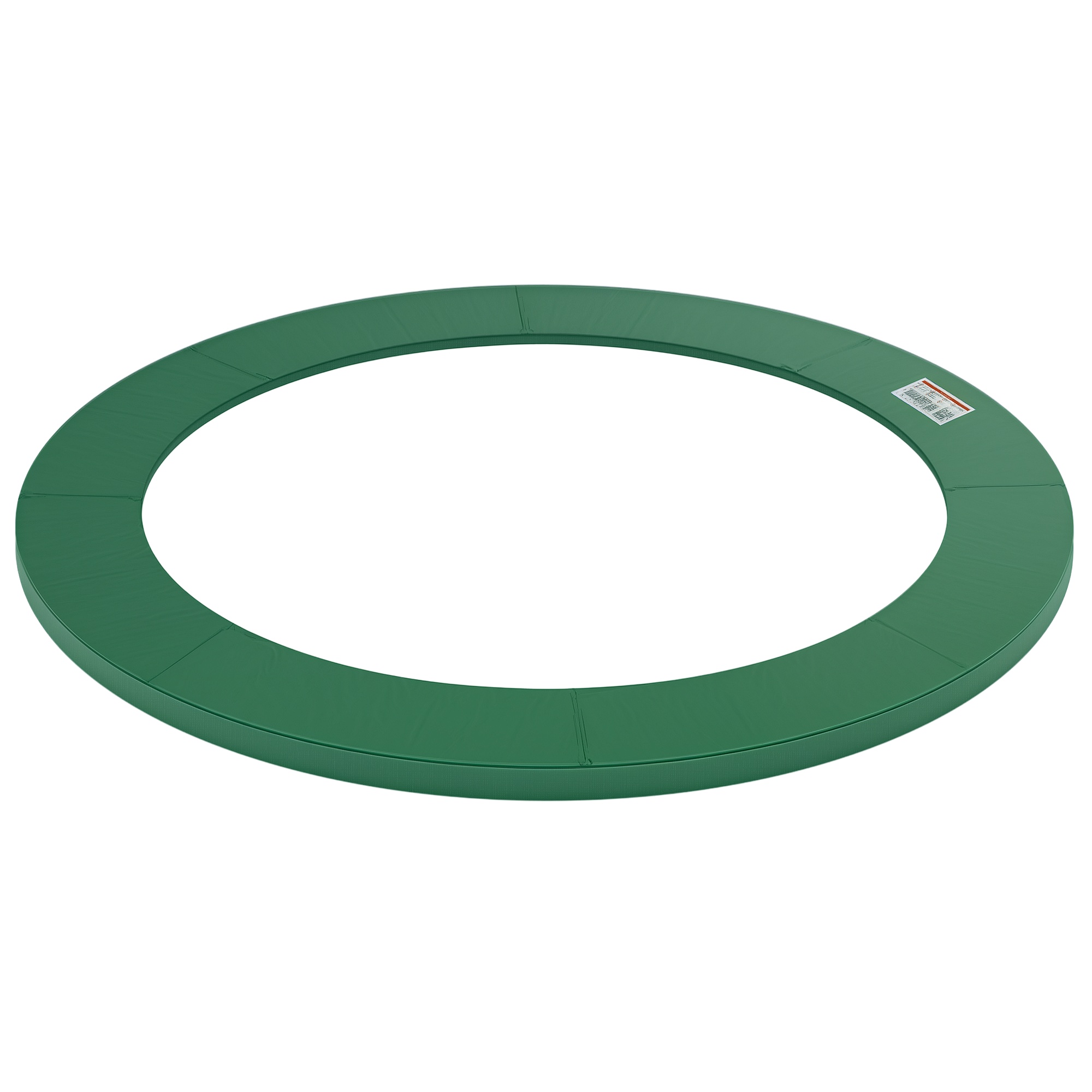HOMCOM Cubierta de Protección Acolchada Borde de Seguridad para Trampolines Cama Elástica con Diámetro Ø305 cm Sin Agujeros para Poste Verde