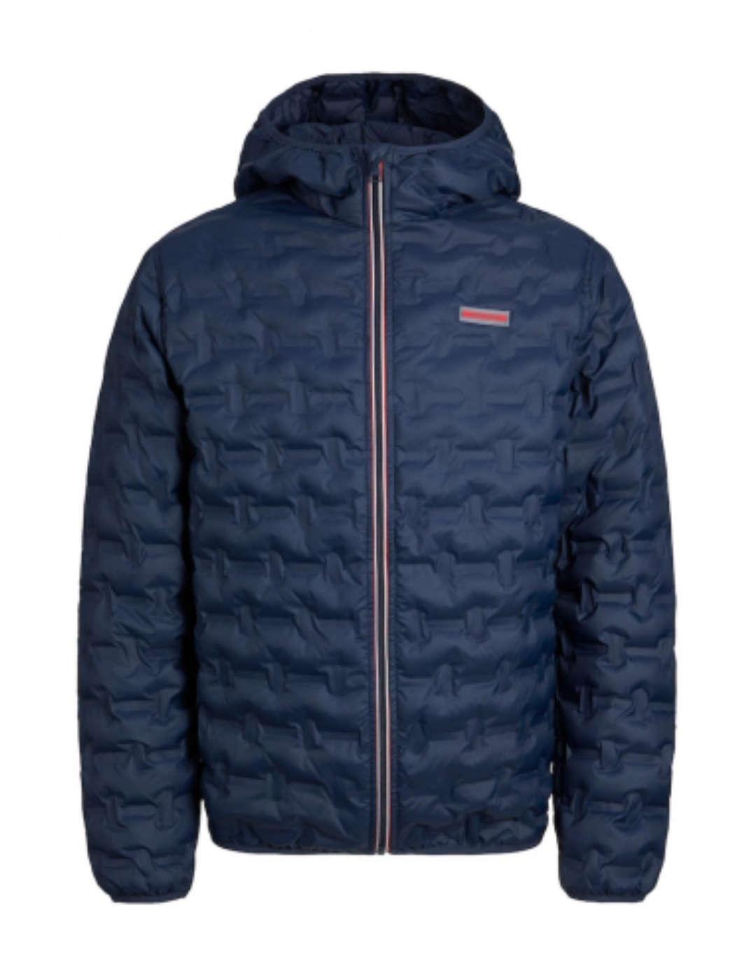Jack & Jones Plumas Jack&Jones Ozzy Azul Marino Guateado para Hombre - Ligera y Cálida