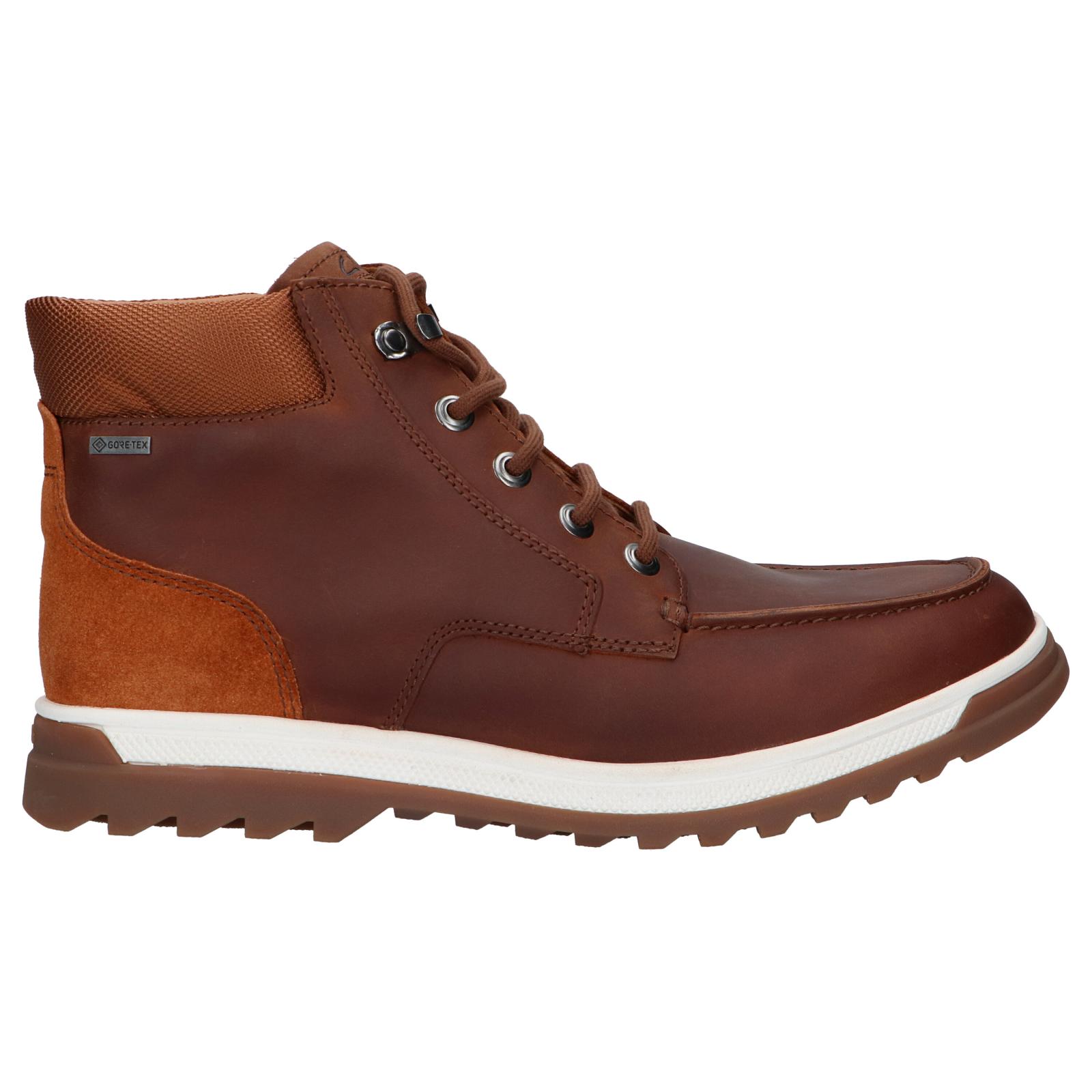 Men's Boots CLARKS 26152113 RIPWAY HIGTX DARK TAN LEA