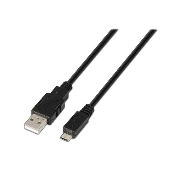 Aisens cable usb 2.0 - tipo a macho a micro b macho - 1.8m - color negro