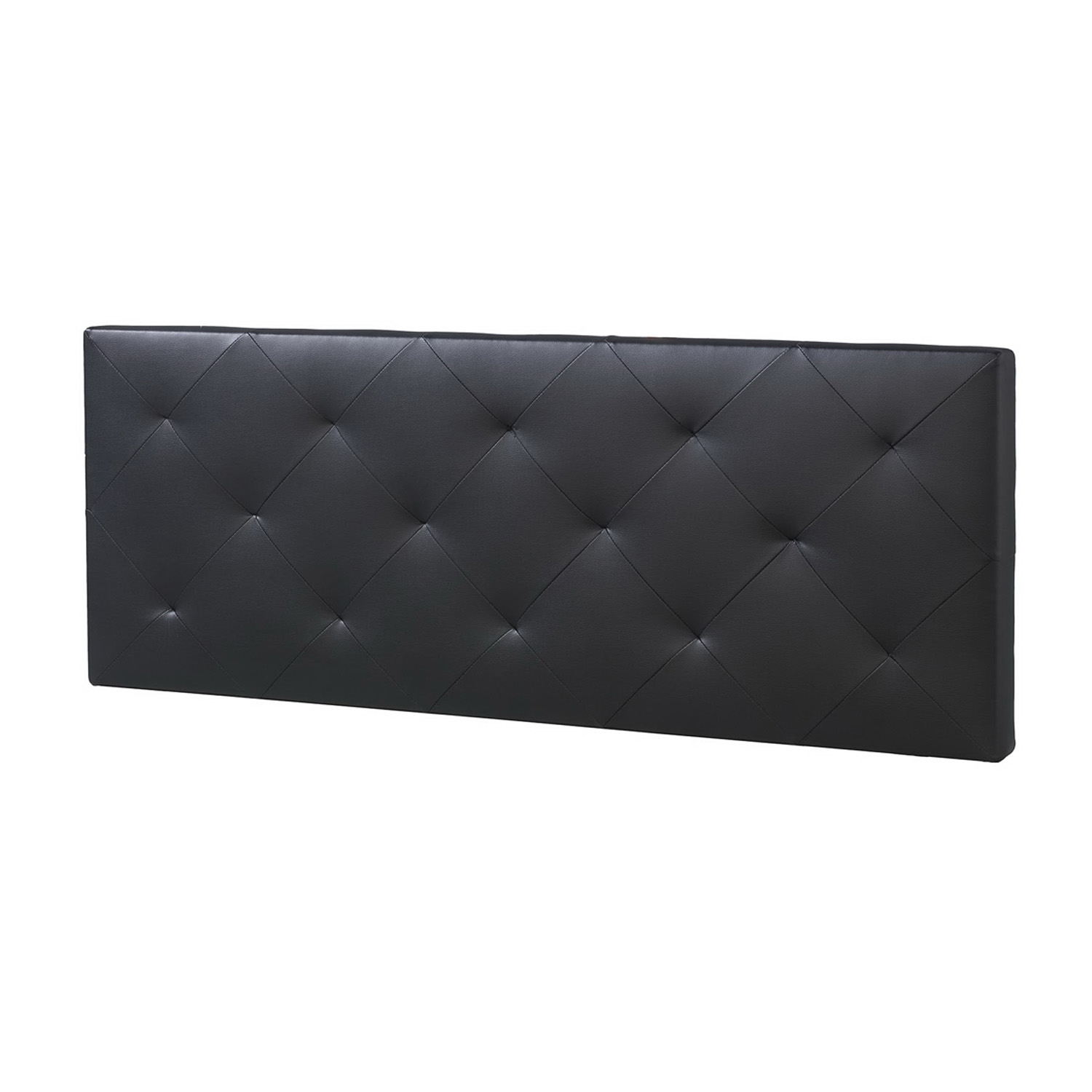 Cabecero VS Venta-Stock Rombo Negro 150x60 Piel Sintética Acolchado