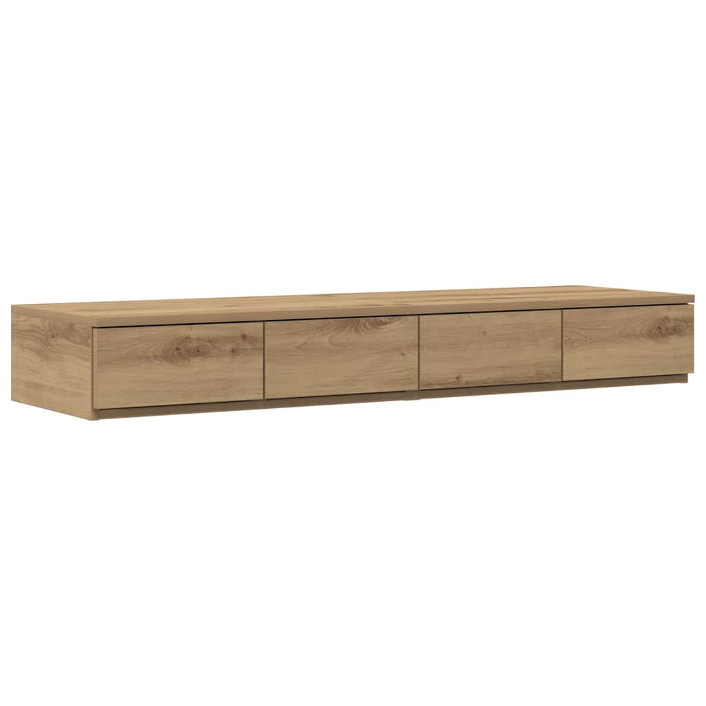 vidaXL Cajones de cama 120 x 36,5 x 16,5 cm Madera de ingeniería Multicolor