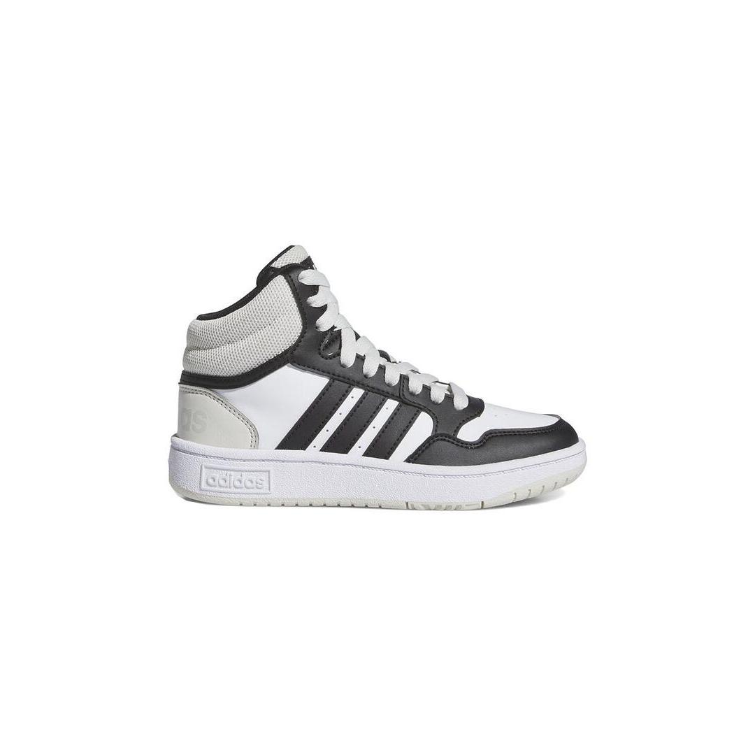 Zapatillas Niño adidas Hoops 3.0 Mid Blanco Negro