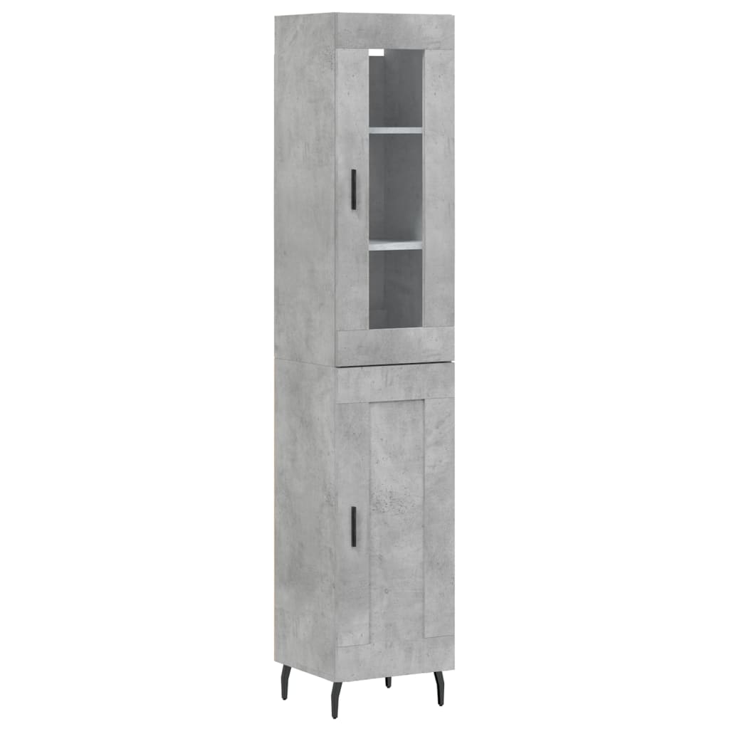 Aparador de Madera Contrachapada Vidaxl 34,5x34x180 Cm | Puerta de Madera | Mueble de Almacenaje