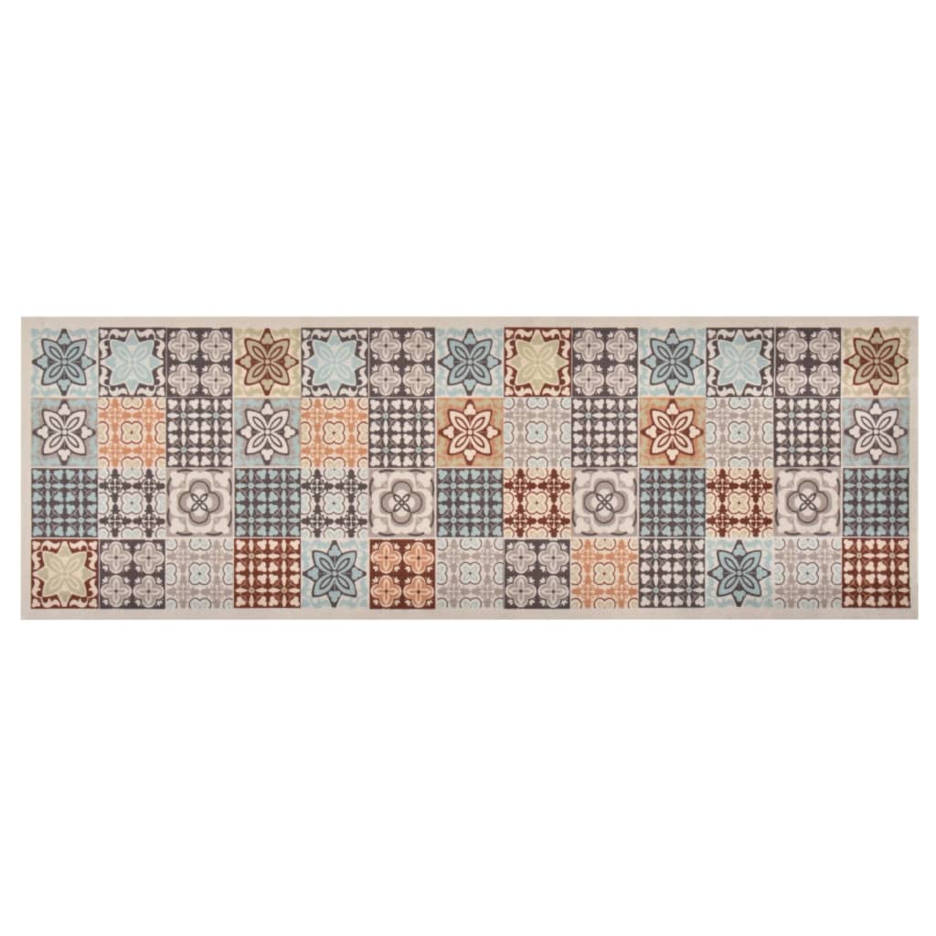 vidaXL Alfombra de Cocina Lavable Coffee 45x150 cm Felpudo Estera Pasillo Color coffee blue,  coffee brown,  Cooking y mas