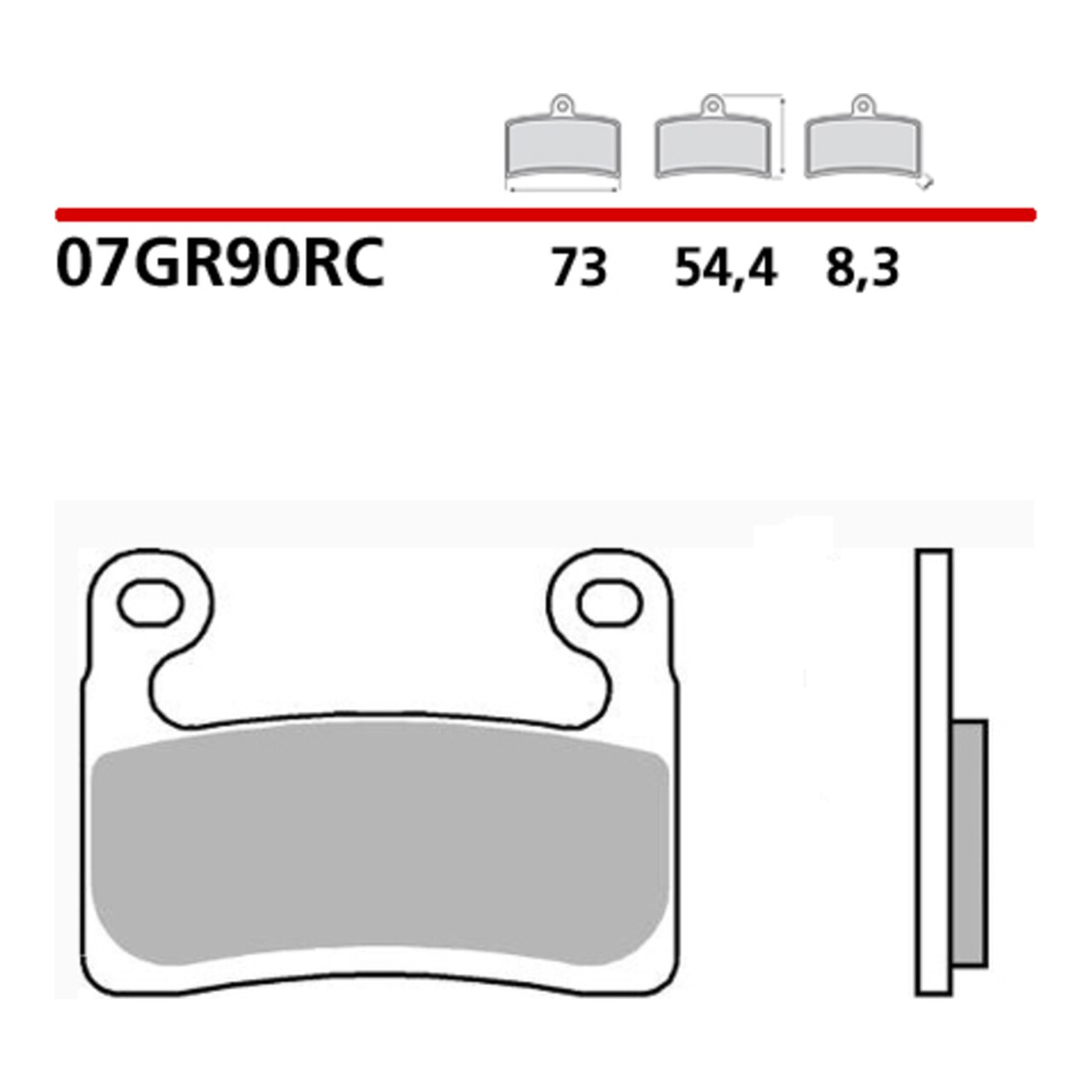 Pastillas De Freno Sinterizadas Para Moto 07Gr90rc 1106563