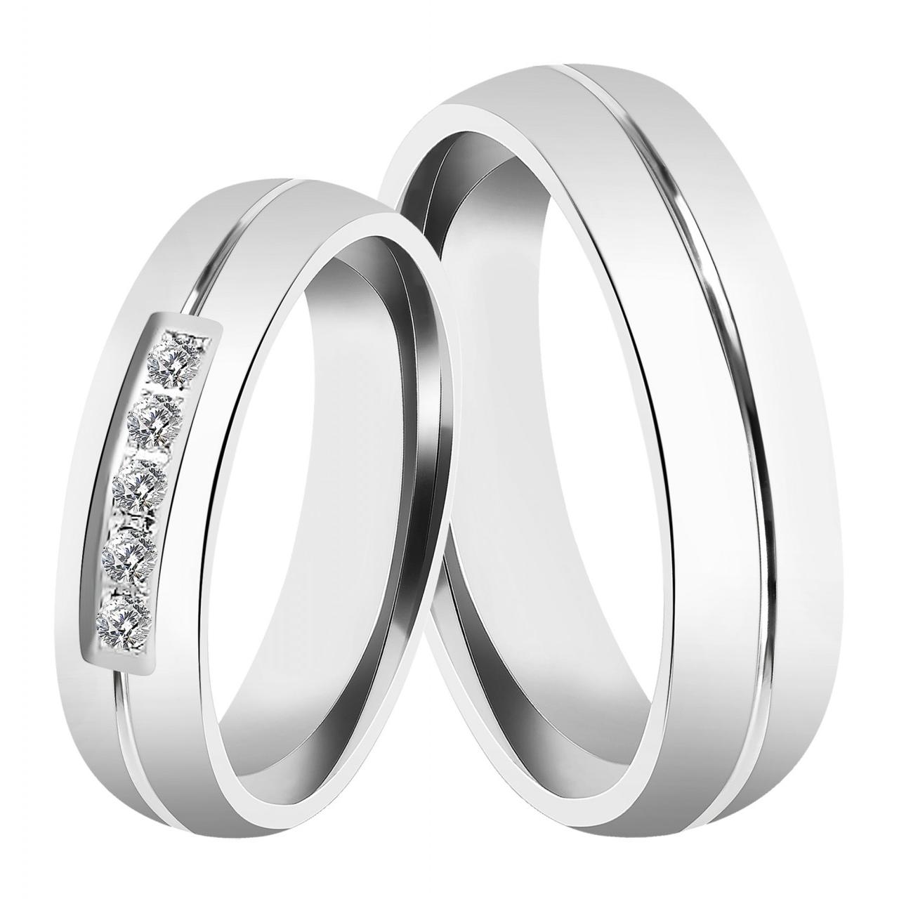 Akzent®Anillo Masculino Namorados / Noivado / Amizade em Aço Inoxidável – Tam.54 – 0190