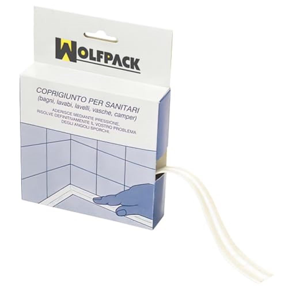 sellador adhesivo para lavabos blanco 22mm x 2,4m