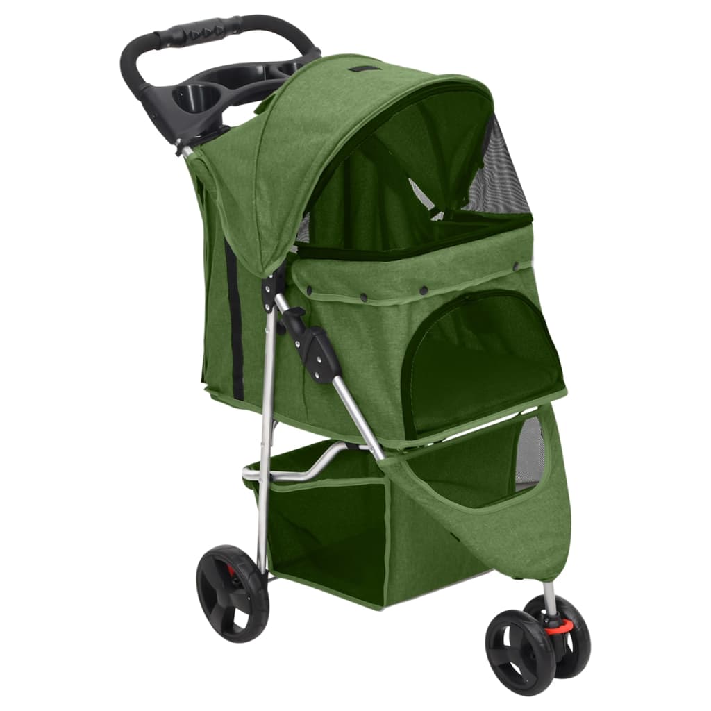 vidaXL Cochecito para perros plegable tela oxford 80x46x98 cm