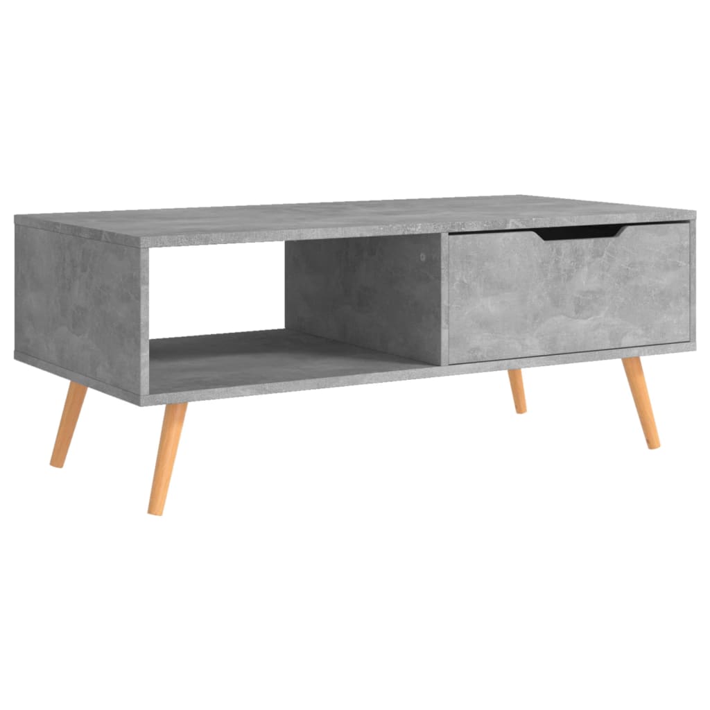 Vidaxl Mesa de Centro Madera Ingeniería 100x49,5x43 Cm Blanco