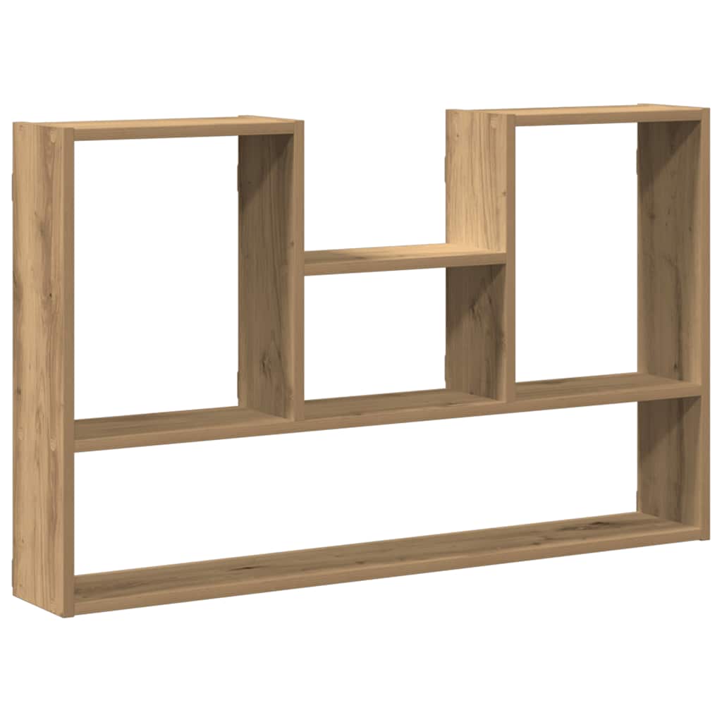vidaXL Estantería de pared madera de ingeniería 99x15x60 cm Multicolor