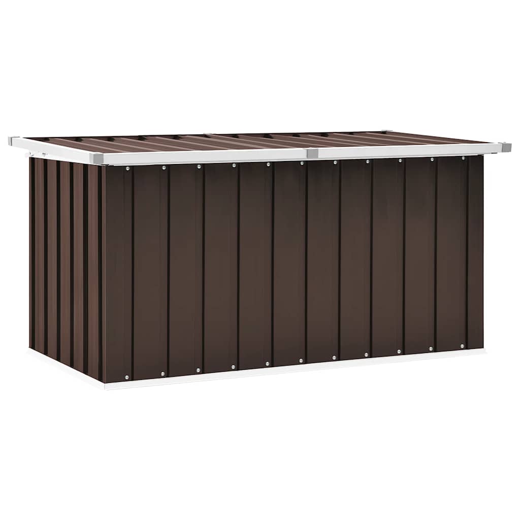 vidaXL Caja de almacenaje para jardín 129x67x65 cm en color Gris/Marrón/Antracita y más