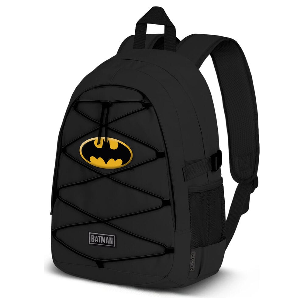 Mochilas DC Comics Batman y Harley Quinn, Diseño Original con Logo y Estampado, Compartimento Principal con Cremallera, Tirantes Acolchados Ajustables, Asa Superior, para Colegio y Viaje