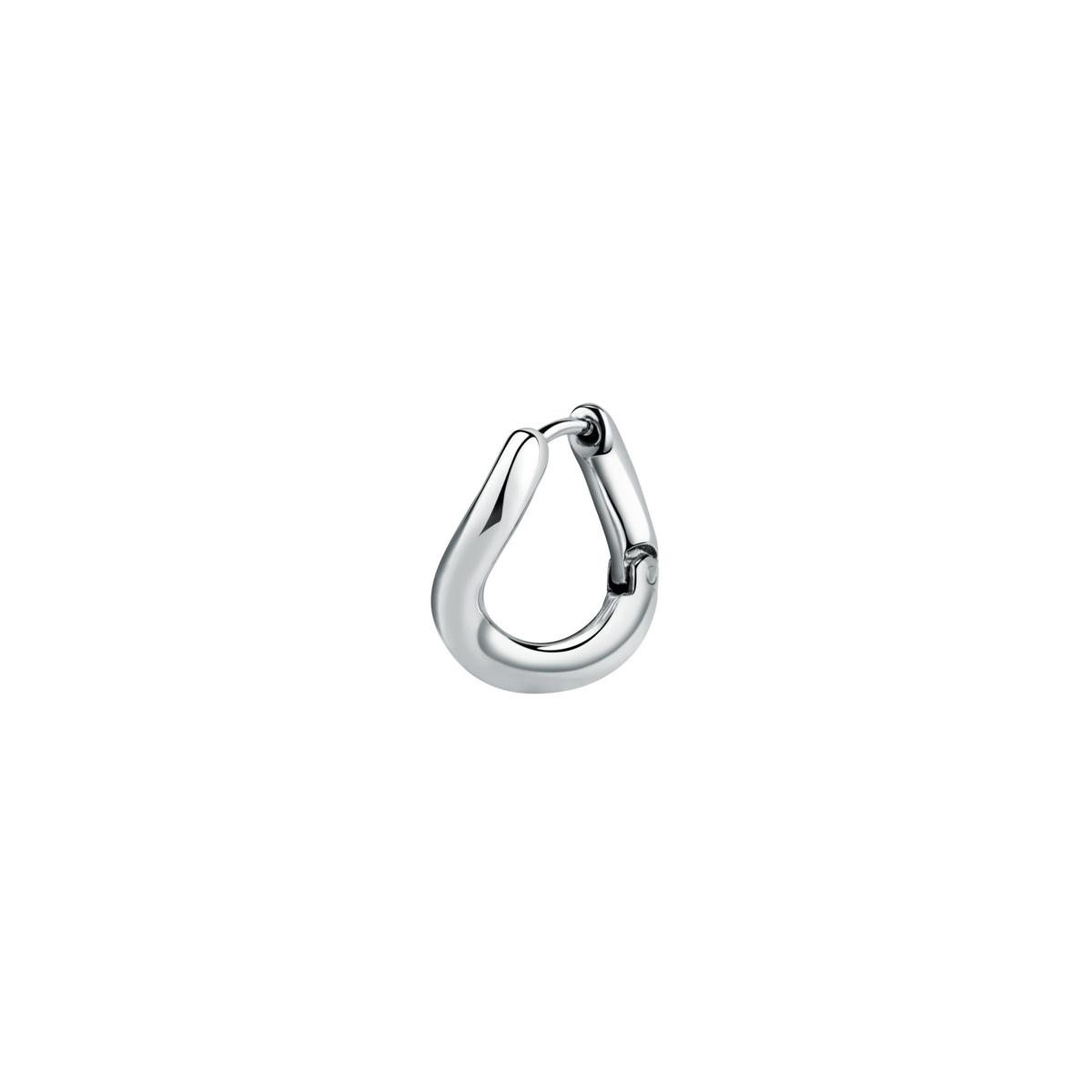 La Petite Story Pendientes Mujer Twisted Hoop Earring Ss De Acero Blanco