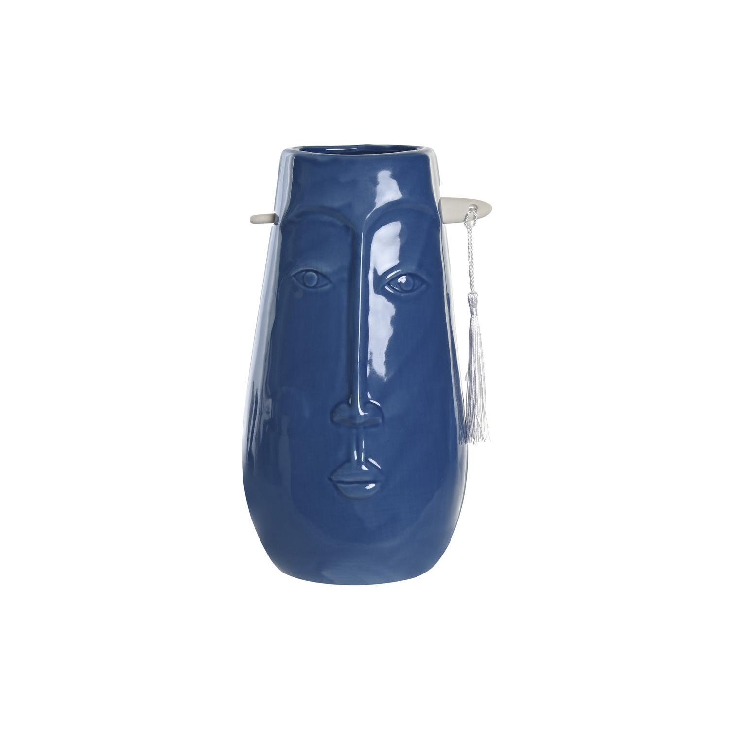 JARRON GRES 12X9,5X22 CARA AZUL MARINO JR204121 - EL MEJOR COMPLEMENTO PARA TU HOGAR FIJALO