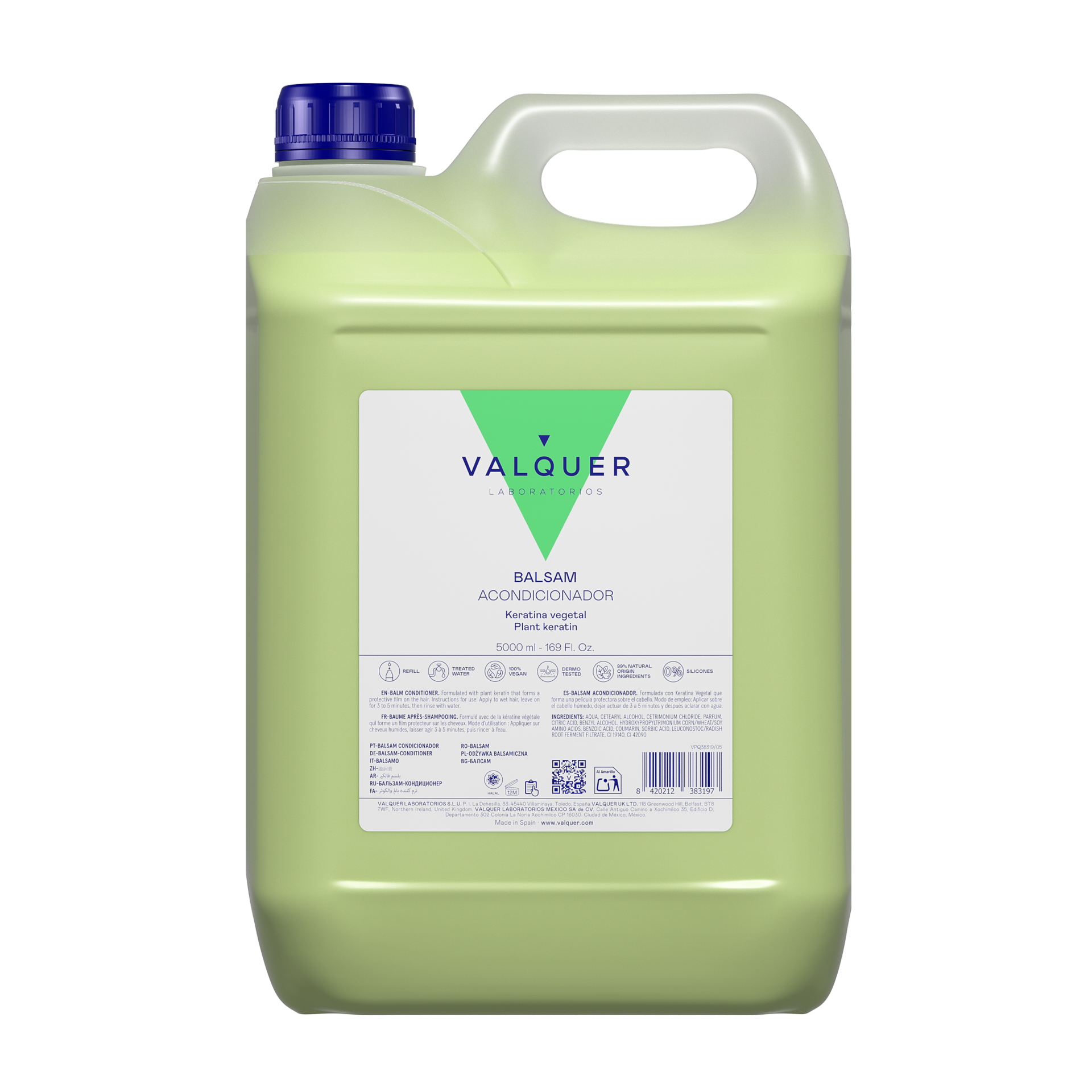 Valquer Laboratorios Balsam Acondicionador Capilar con Keratina Natural y Phytokeratin
