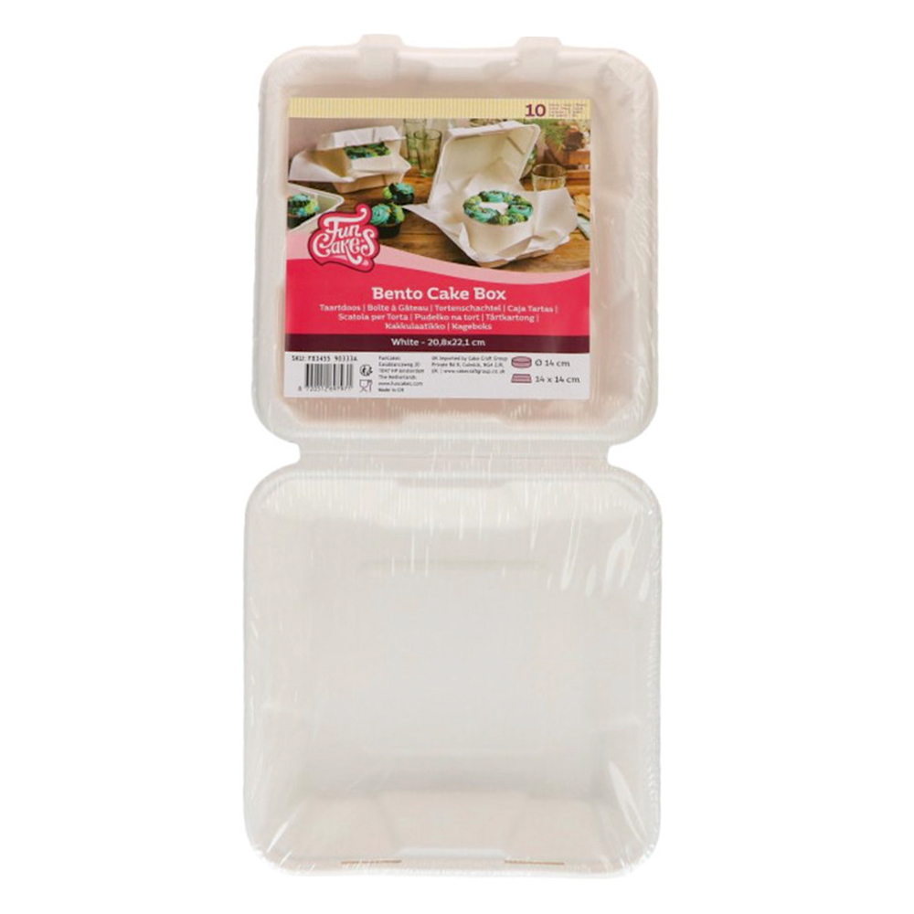 Caja para Tarta Glotomania Bento Funcakes 15 Cm 10 U