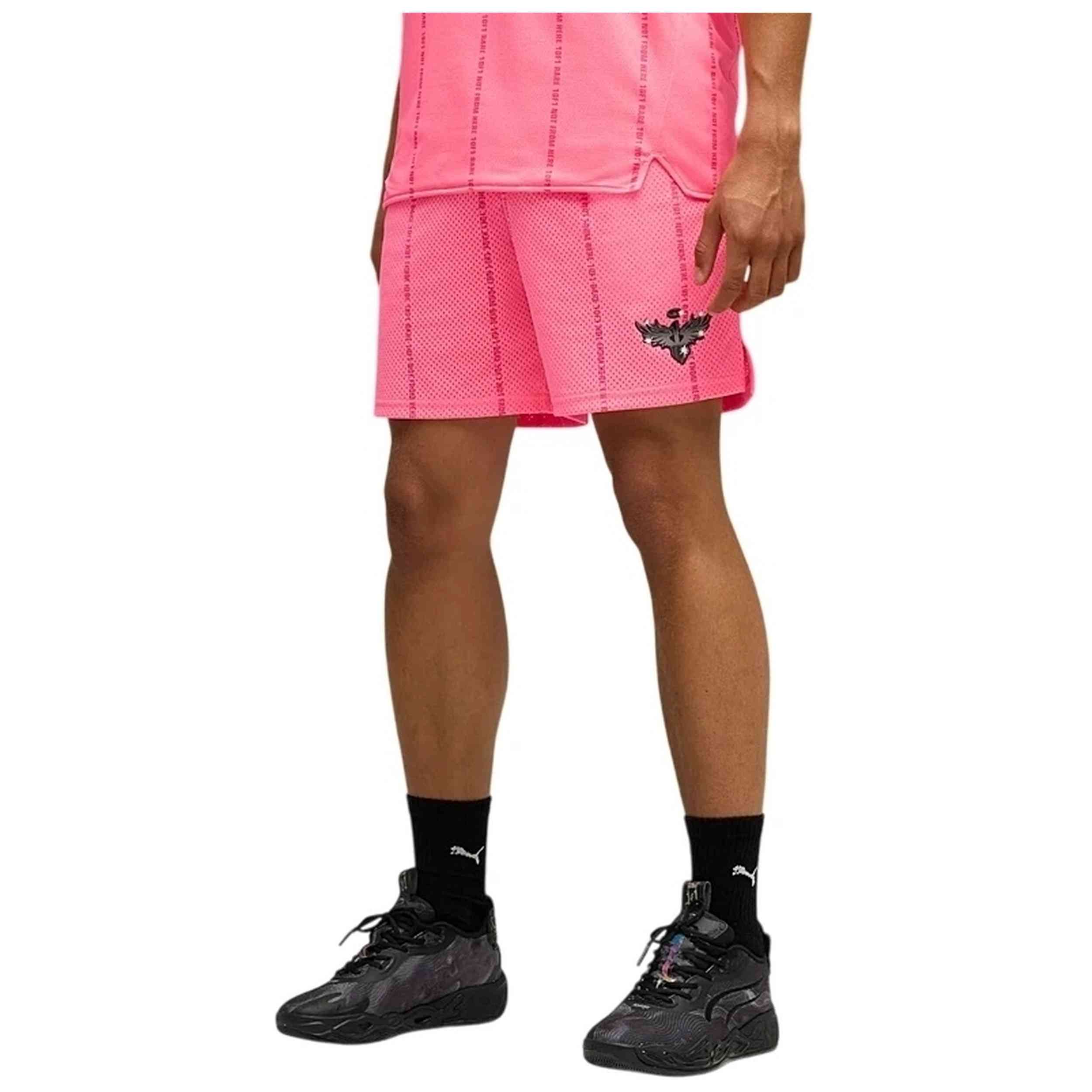 Pantalon Corto Puma modelo LaMelo Alwayz On 1 7" IS Short "Sun Struck" para Hombre en color Rosa
