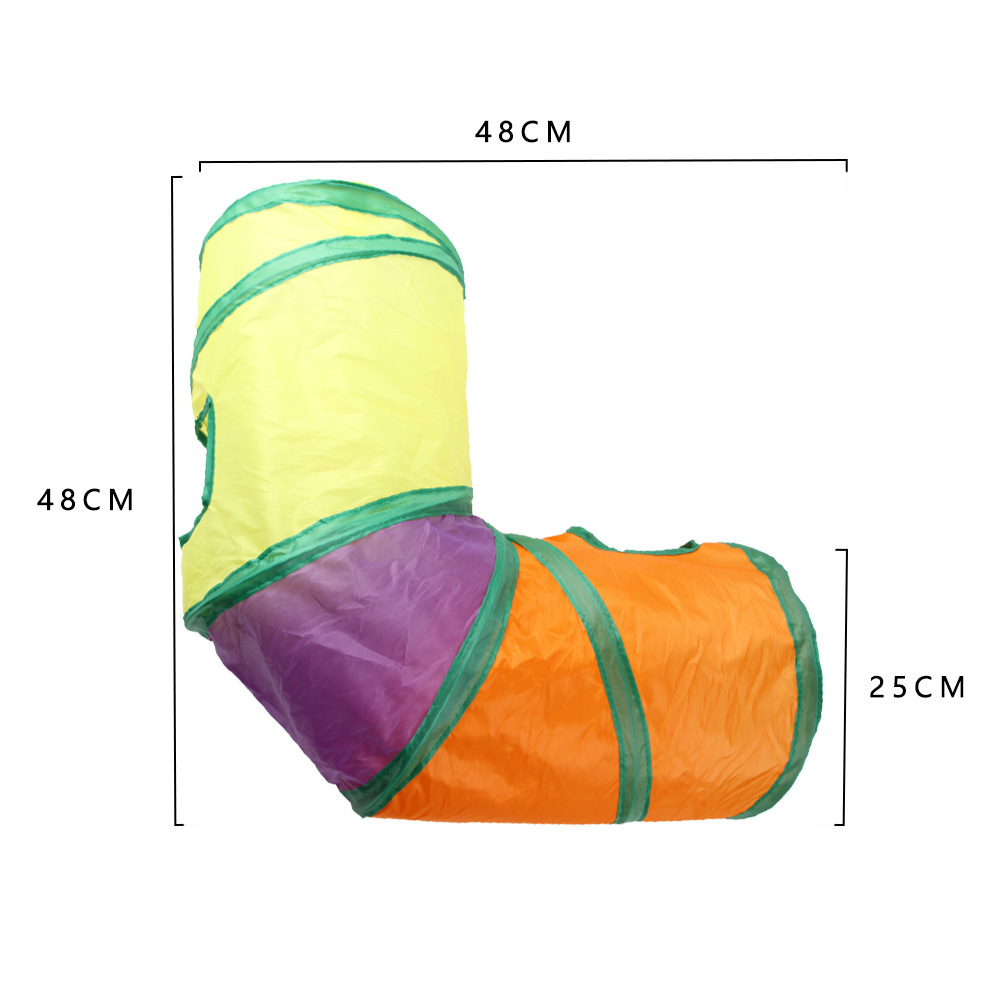 Túnel Para Gatos Juguete De Pasaje S T Plegable Y Respirable Con Agujeros Para Divertirse En Interiores Material De Plástico