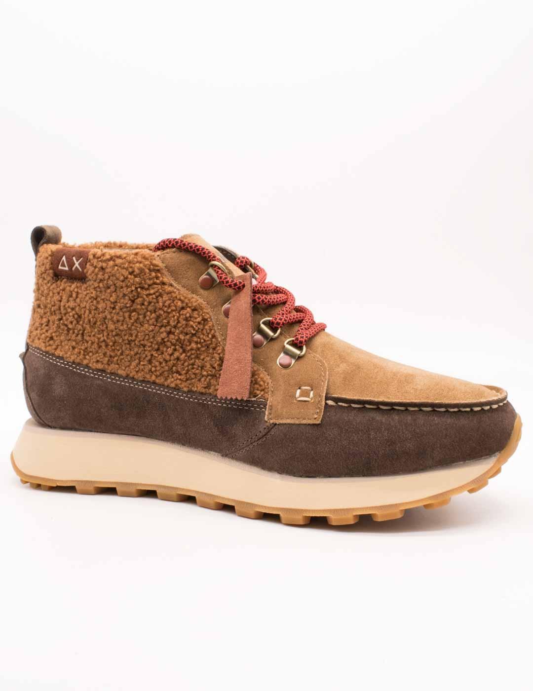 SUN68 Botín SCPZ46117 Tom 2.0 Wallabe Marrón de Hombre