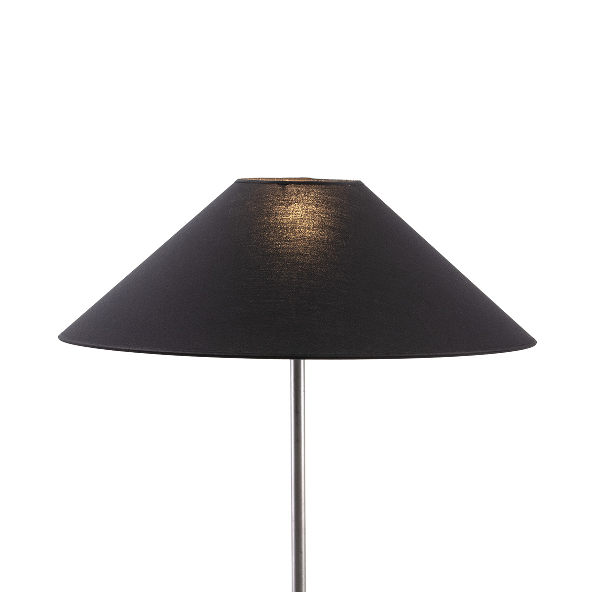 Pantalla achinada 50x13x25 algodon negro, de algodón, color negro, 50x13x25 cm Fijalo