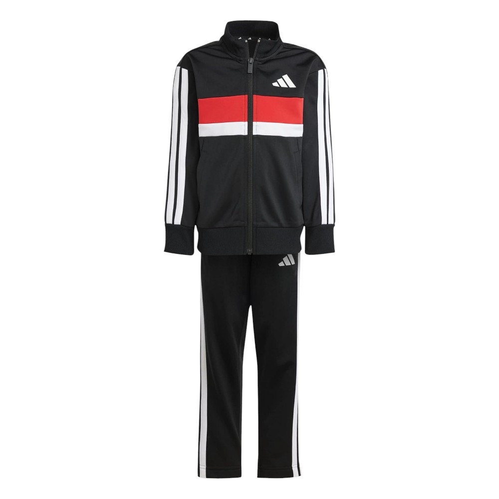 Chandal Adidas Lk 3 Bandas Hd Tr Ts Negro Rojo Blancas Jc7513 Conjunto Niño Niña