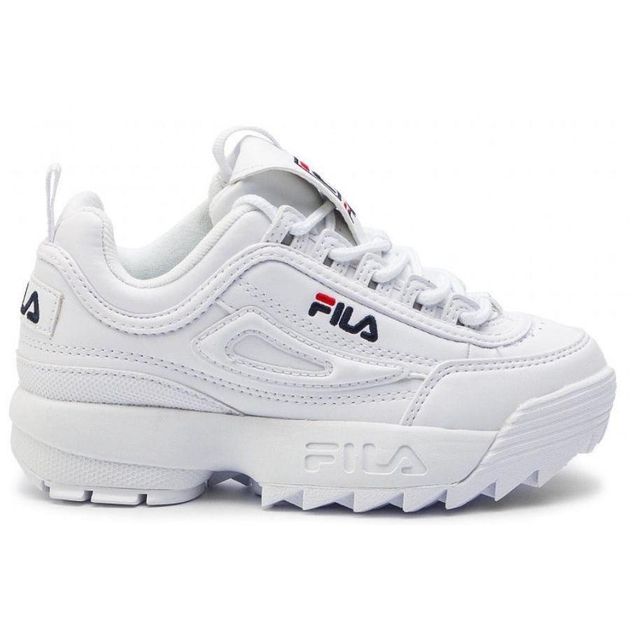 zapatillas fila disruptor kids blanco