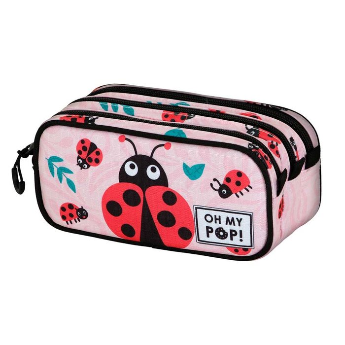 KARACTERMANIA PORTATODO TRIPLE TRICK FAN 2.2 OH MY POP! LADYBUG LADYBUG 10x23x11 Cms.
