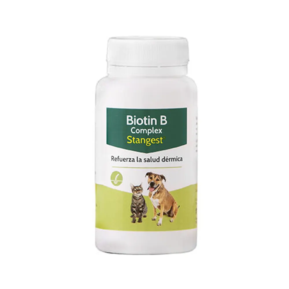 Biotin B Complex 100 comprimidos suplemento para la salud de la piel y pelo en perros y gatos STANGEST