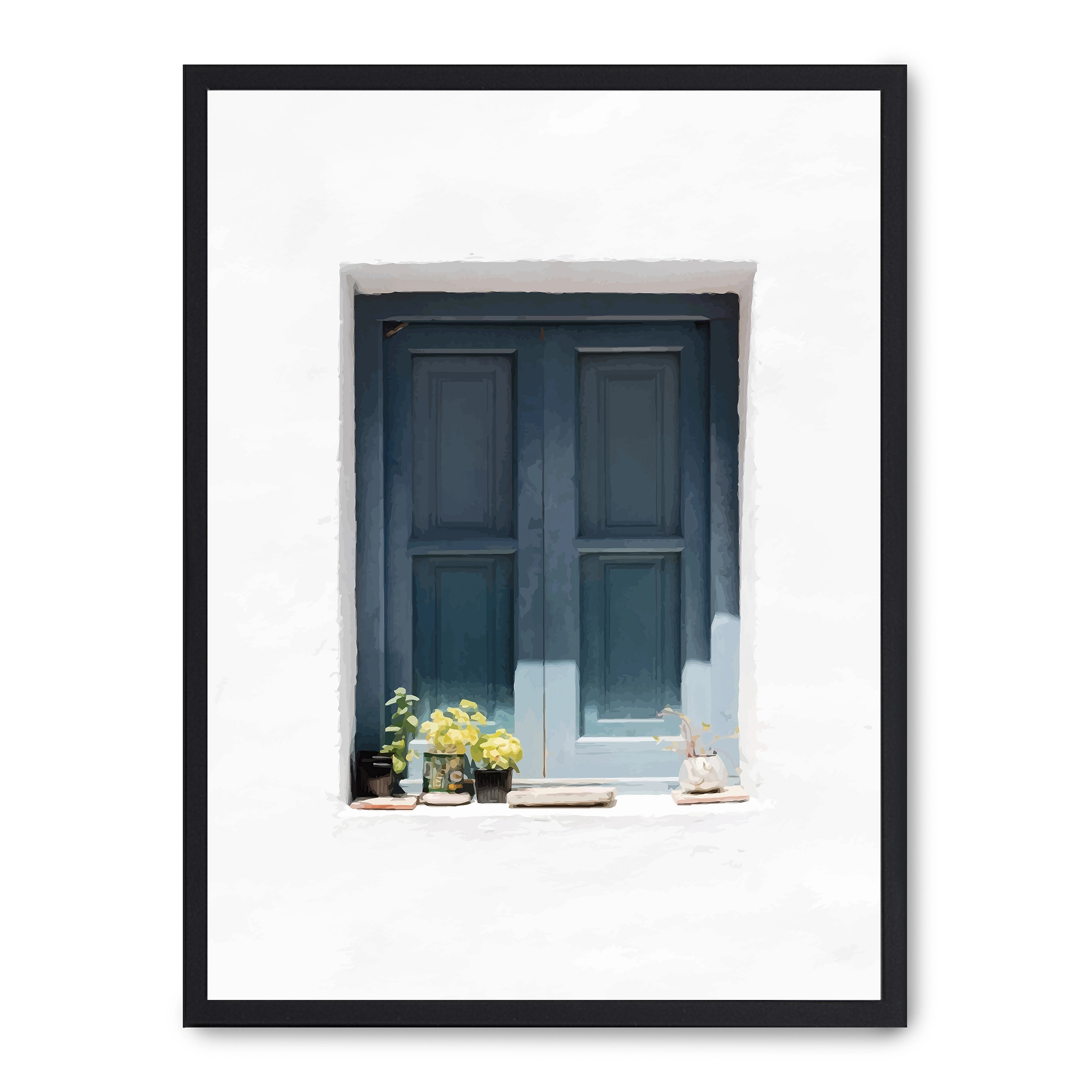 Cuadro a window to another world 30x40cm, Póster impreso en papel de primera calidad de 180gr, montado sobre marco de madera MDF acabado en negro., Arquitectura