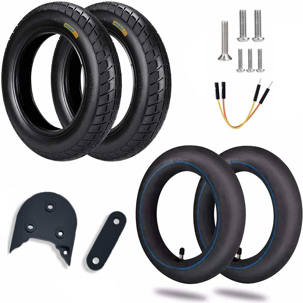 HORO.ES Kit Neumáticos Reforzados de 10" Pulgadas con cámaras de Aire y Espaciador 3D para Scooter Xiaomi M365/PRO