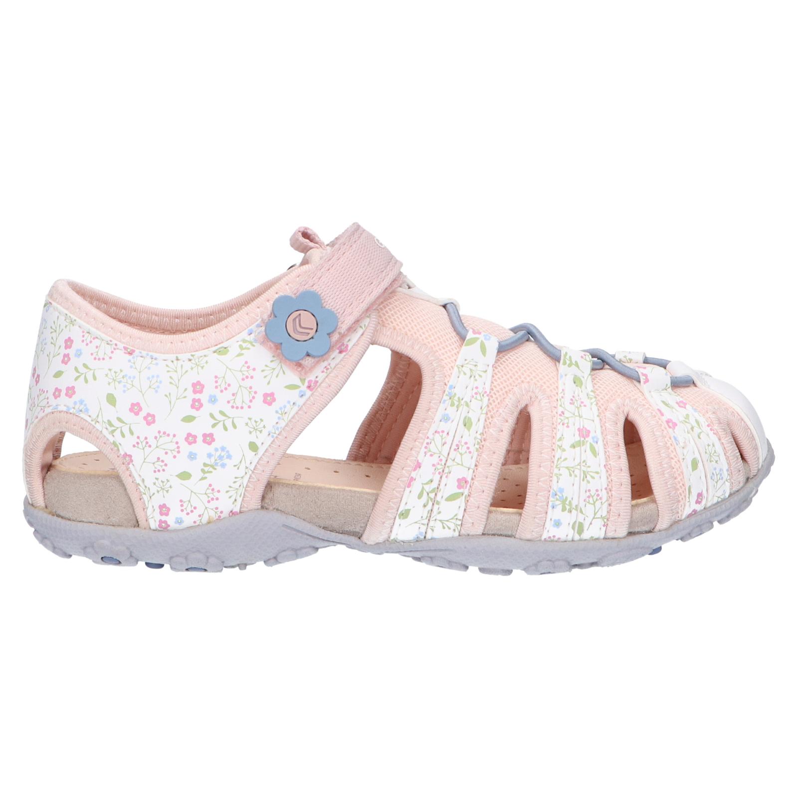 Geox j92d9b 00414 j s roxanne c1z8w white girl's sandals