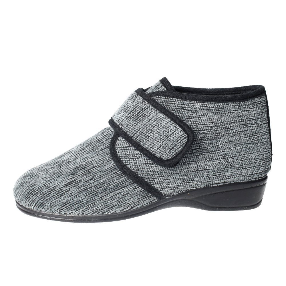 Zapatillas marca DOCTOR CUTILLAS para señora en color antracita. ZAPATILLAS CUTILLAS