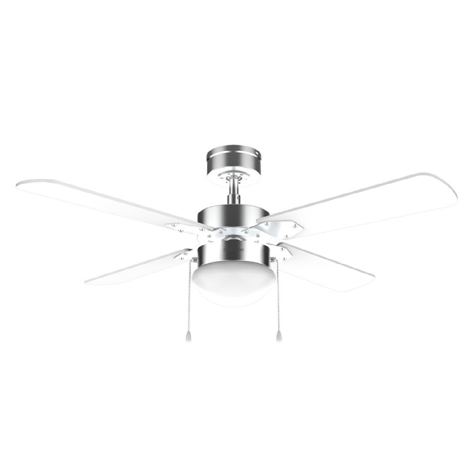 Cecotec Ventilador de Techo con Luz  Aero 450 IronWhite de 50 W y 42” con luz, 3 Velocidades