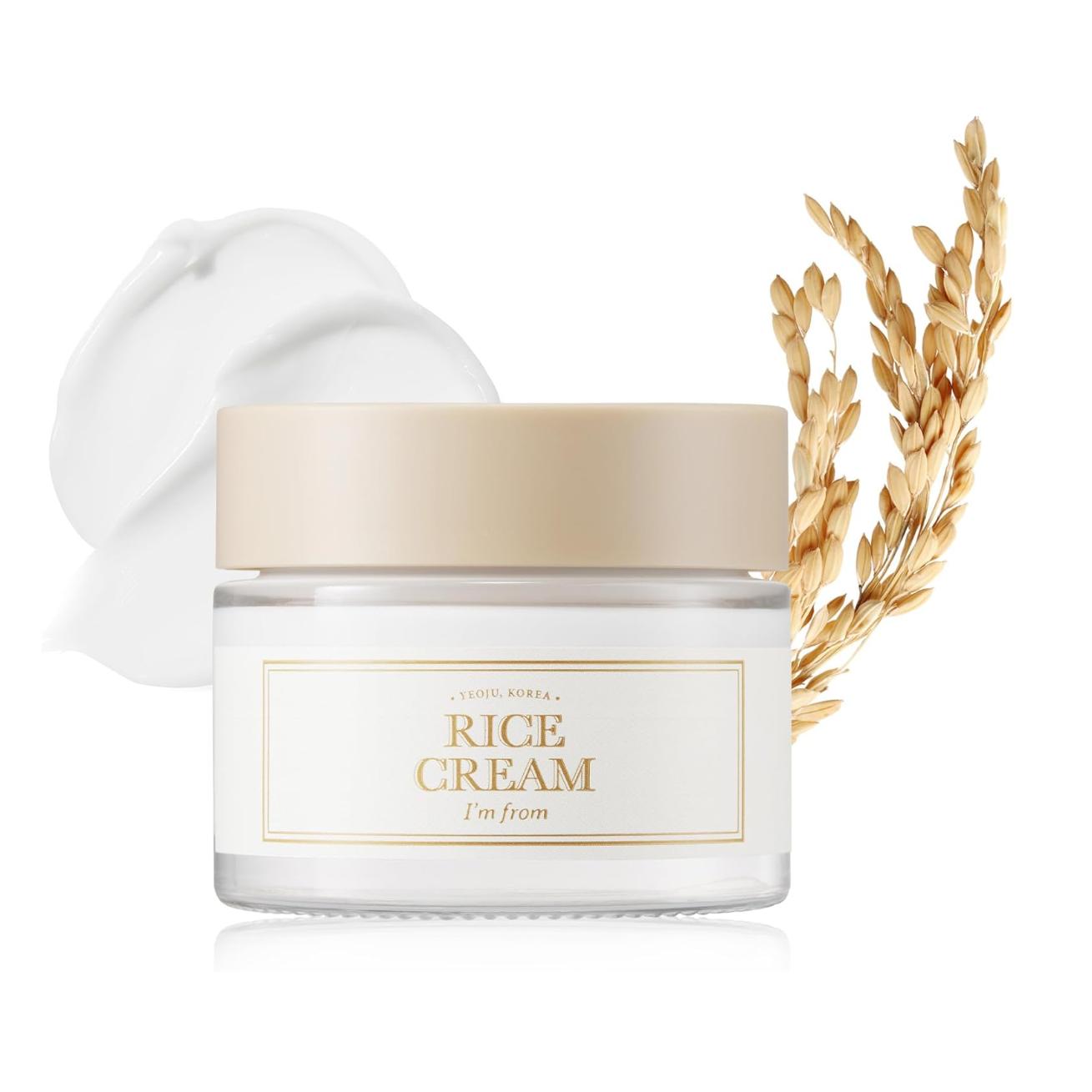 I'm from Rice cream 1.69 onzas, 41% esencia de salvado de arroz con ceramida
