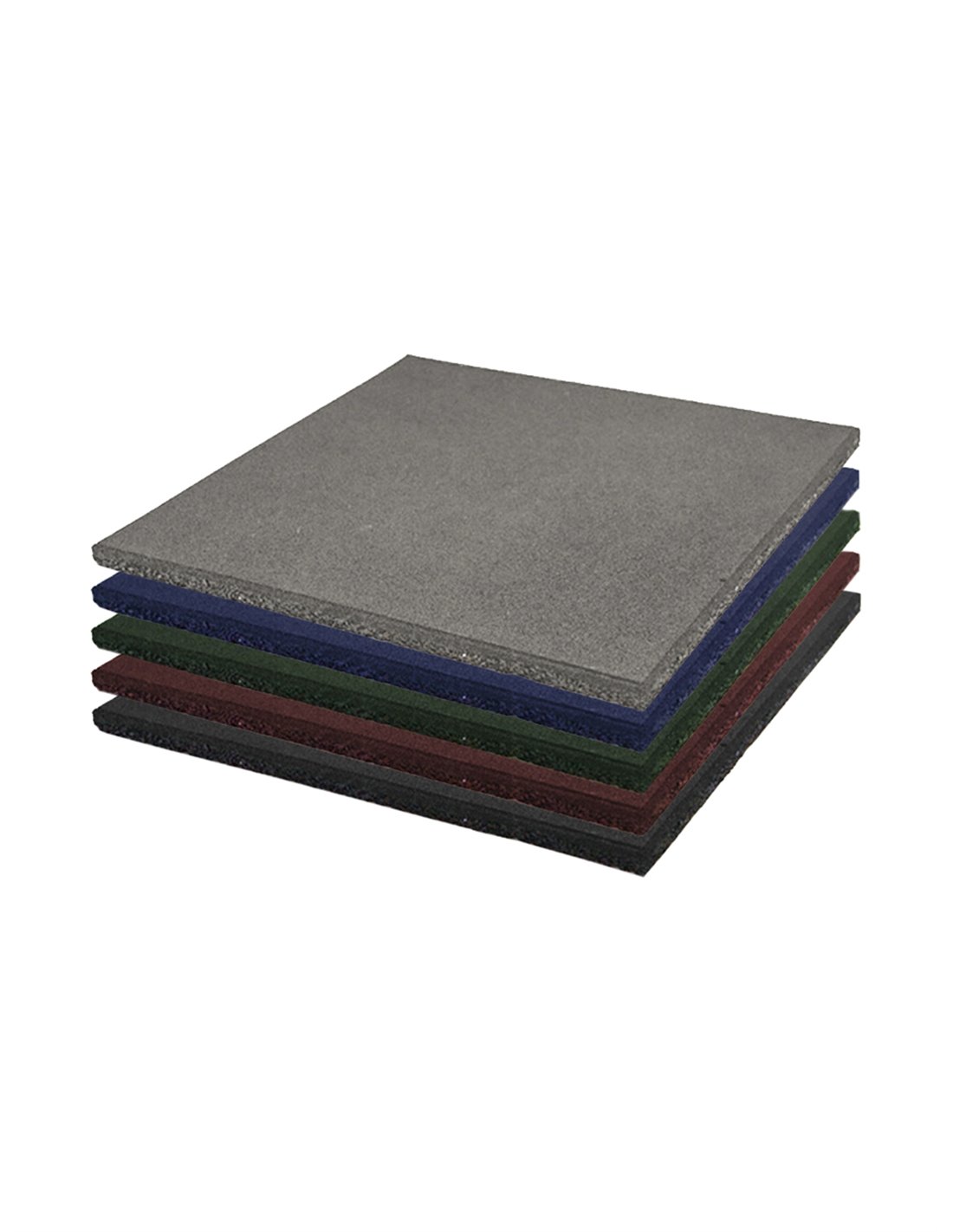 Loseta de Caucho Maciza Profesional | 1x1m | Especial para Gimnasios y Competiciones | Fitness