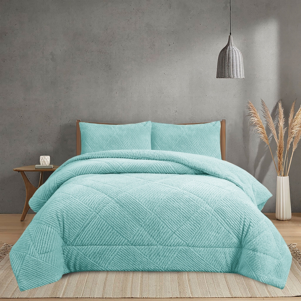 Novotextil Edredón Invierno Sherpa Extra Grueso 560gr/m2 Efecto Borreguito - Suave, Cálido y Transpirable con 1 o 2 Fundas Almohada (50x70)