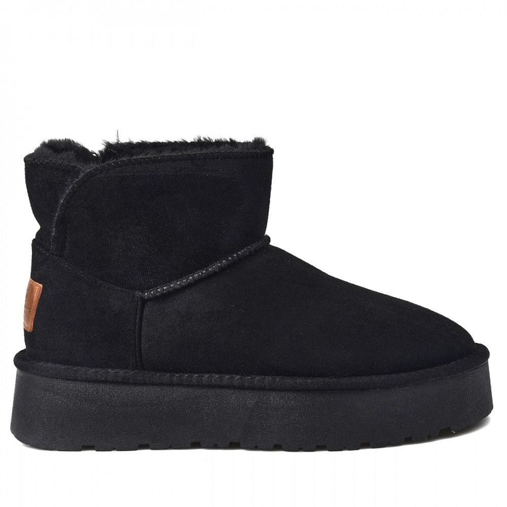 Botines para mujer fabricados en España Xti Esquimal Plataforma 142197 Negro