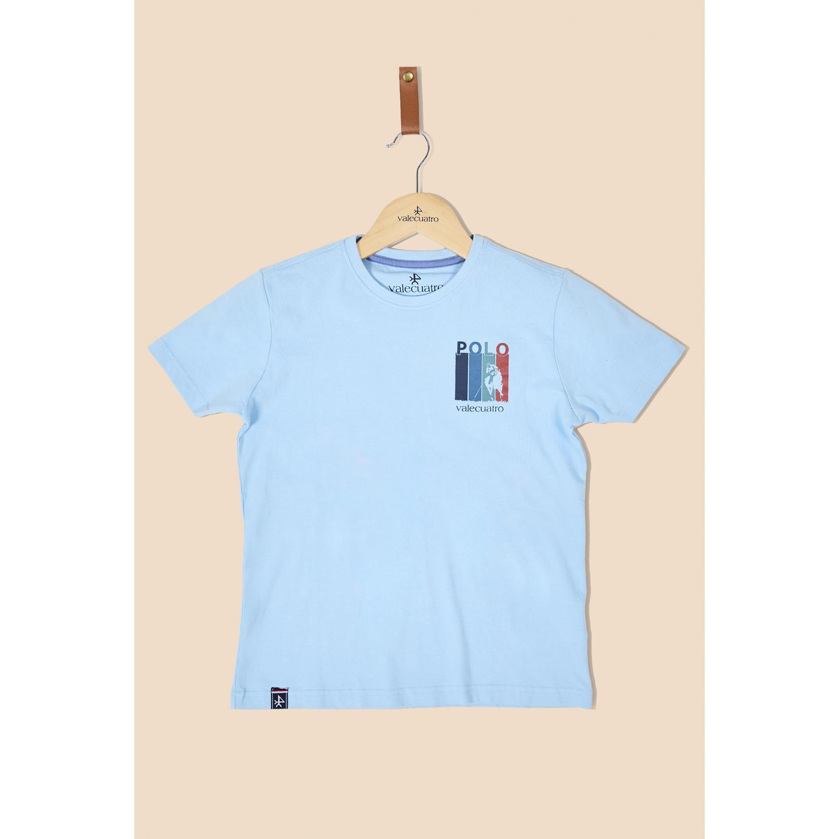 Camiseta niño Valecuatro Polo celeste