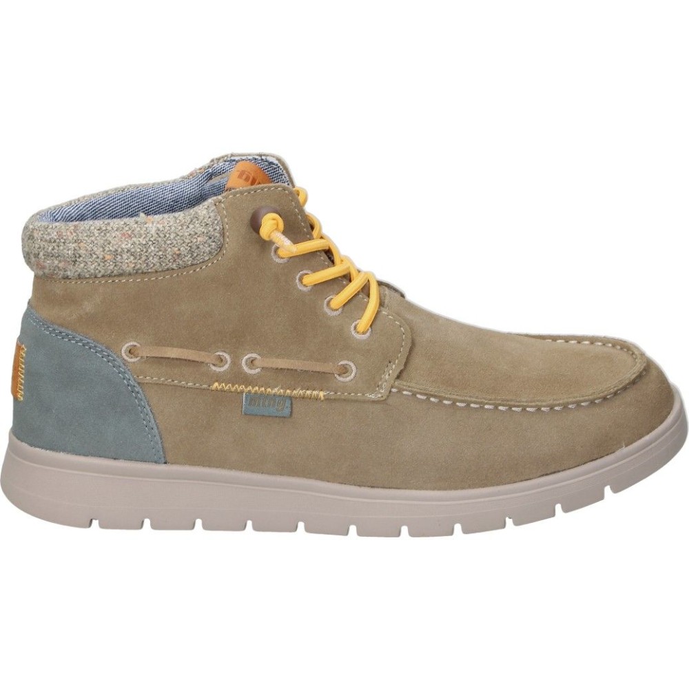 MTNG | Botines Mustang Denver para Hombre – Botín Casual en Color Taupe – Botines con Cordones Decorativos – Slip On – Comfort Foam – Para Invierno – Cómodos y Versátiles – Modelo 84812