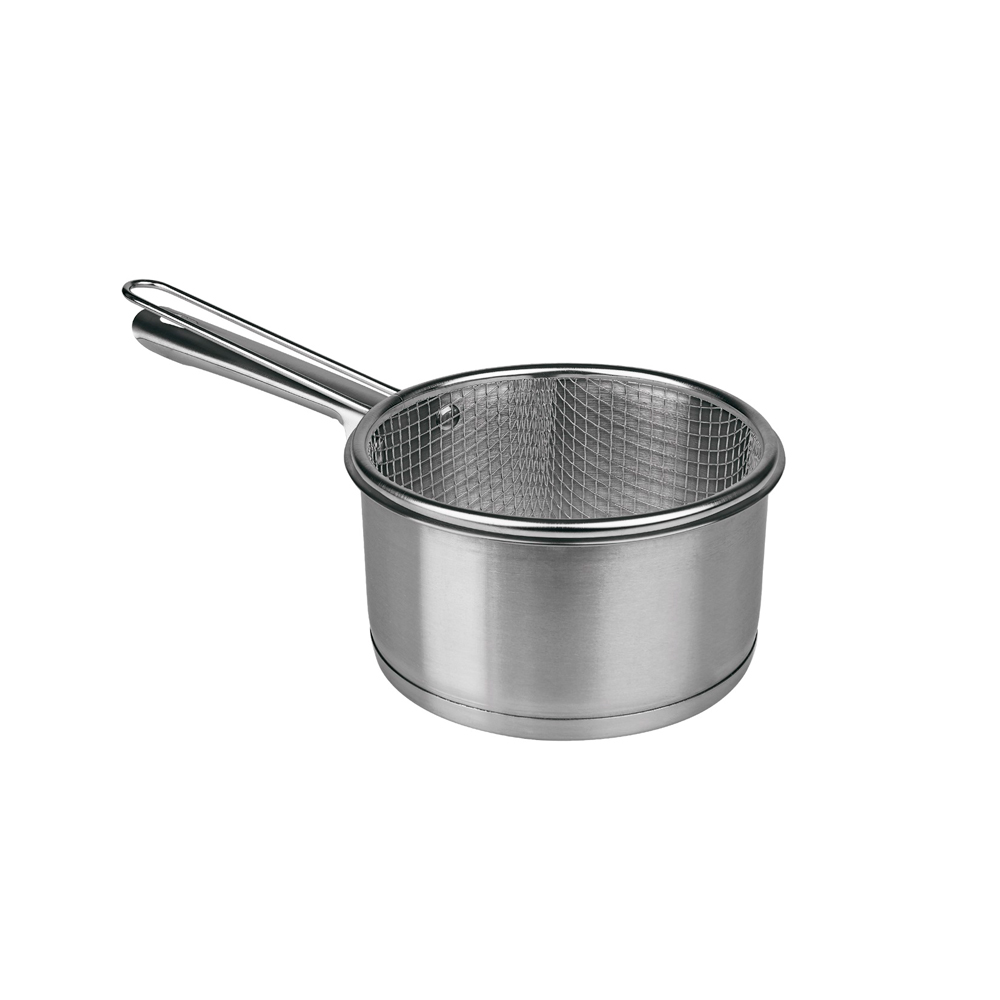 CAZO INOXIDABLE + CESTILLO FREIDOR 16 CM
