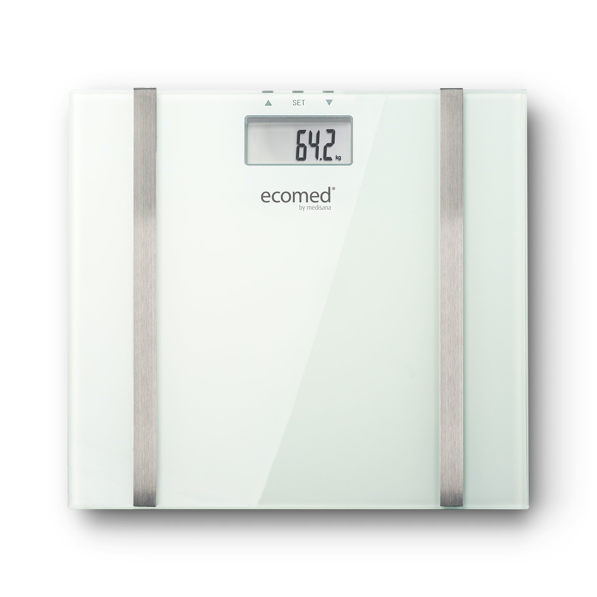 ecomed BS-70E | Báscula de análisis corporal digital con memoria, grasa, agua y masa muscular hasta 150 kg
