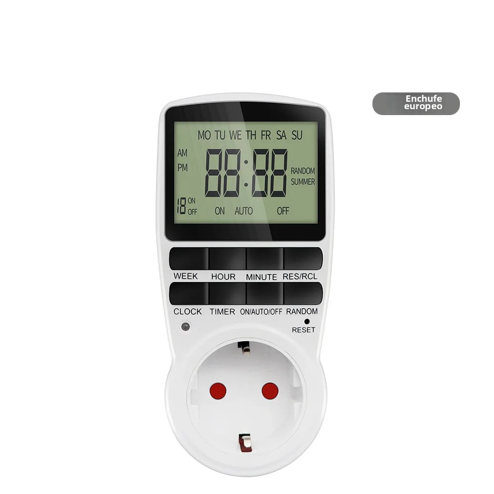 TK Interruptor De Tiempo Digital Programable 12/24 Horas Enchufe De Control De Tiempo Para Cocina Adaptador Universal EU US AU FR 220V