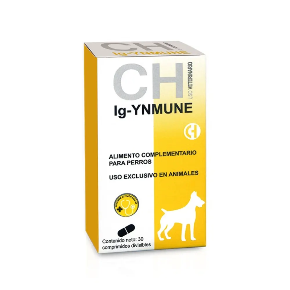 ChemicalIberica -  IG Ynmune 30 Comprimidos  | Refuerzo Inmunológico Avanzado con Inmunoglobulinas Para Perros